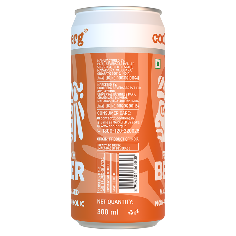 Coolberg Peach Non Alcoholic Beer CAN